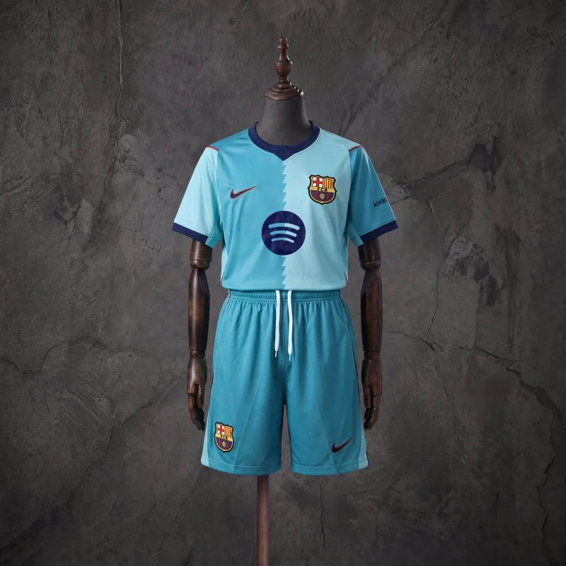 Conjunto infantil FC Barcelona 2026/27 tercer uniforme
