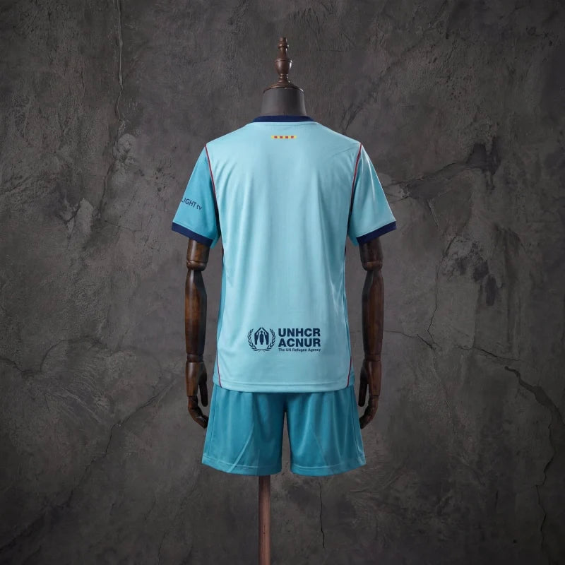Conjunto infantil FC Barcelona 2026/27 tercer uniforme