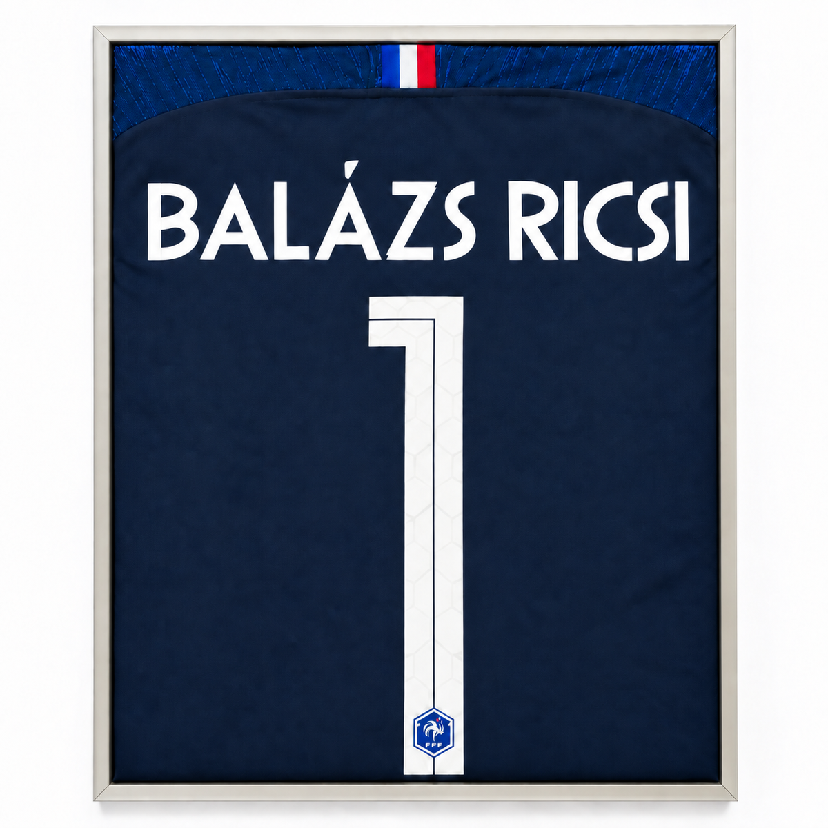 Jersey de fútbol personalizado y enmarcado (jersey incluido)