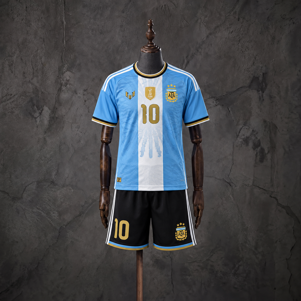 [NIÑOS] Jersey conmemorativo de Lionel Messi – Argentina 2026/27 Edición Limitada